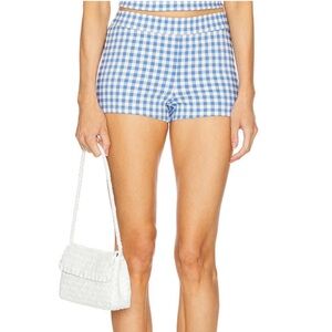 LOBA Betty Hot Short in Blue & White
